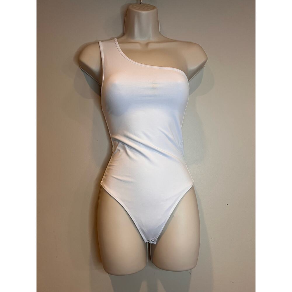 Abercrombie & Fitch Soft A&F Collection Sleeves Seamless one shoulder Body Suit